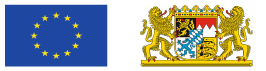 EU Fahne und Bayern Wappen
